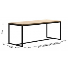 Обідній стіл в стилі LOFT 2200x900x750 (Table - 190) Київ