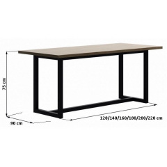 Обідній стіл в стилі LOFT 1600x900x750 (Table - 003) Івано-Франківськ