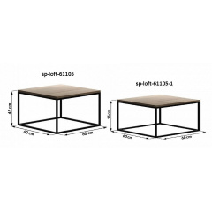 Журнальний столик у стилі LOFT (Table - 576) Київ