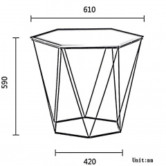 Журнальний столик у стилі LOFT (Table-505) Київ