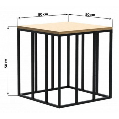 Приставной столик в стиле LOFT (Table-904) Курень