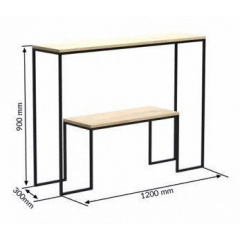 Тумба-підставка для TV в стилі LOFT (Stand - 037) Київ