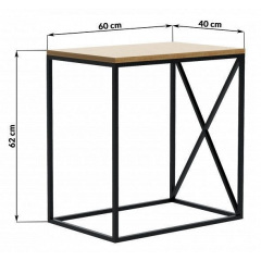 Приставний столик у стилі LOFT (Table-907) Костопіль