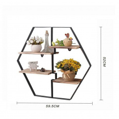 Настенная полка в стиле LOFT (Wall Shelf-85) Изюм