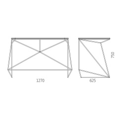 Письменный стол в стиле LOFT (Office Table-032) Южноукраинск
