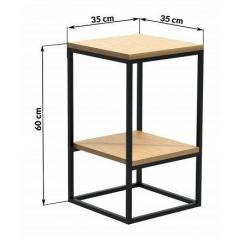 Прикроватный столик в стиле LOFT (Table - 329) Ізюм