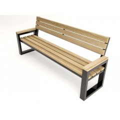 Лавочка парковая в стиле LOFT (Street Bench - 06) Ужгород