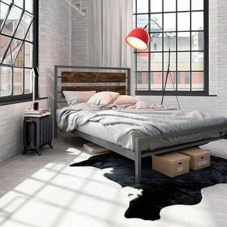 Ліжко в стилі LOFT (Bed-090)