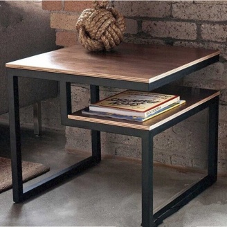 Кофейный журнальный столик в стиле LOFT (Table-808)