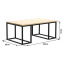 Журнальный столик в стиле LOFT (Table - 588) Ровно