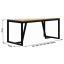 Обеденный стол в стиле LOFT 1800x900x750 (Table - 209) Киев