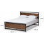 Ліжко в стилі LOFT (Bed - 011) Київ
