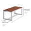 Обеденная скамейка в стиле LOFT 2400х450х450 (Bench-13) Киев