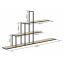 Настінна полиця в стилі LOFT (Wall Shelf-55) Вишневе