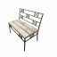 Скамейка парковая стиле LOFT (Street Bench - 41) Ужгород