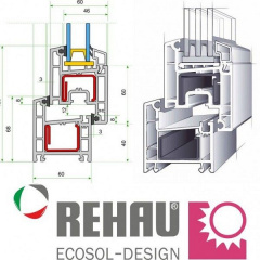 Вікно металопластикове Rehau 60 поворотно-відкидне 1200х1400 мм Київ