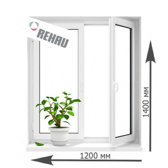 Вікно металопластикове REHAU Design 70 1200х1400 мм