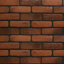 Плитка гіпсова Rustika Цегла античний червоний 185x60x10 мм