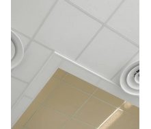 Акустическая влагостойкая белая гладкая потолочная плита Rockfon Pacific 600x600x12 мм
