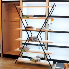 Стеллаж для хранения в стиле LOFT (Rack - 135) красный Дніпро