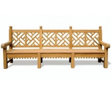 Лавочка скамья со спинкой 2750 х 500 мм от производителя Garden park bench 18