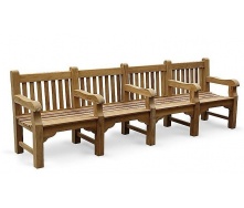 Лавочка скамья со спинкой 2840 х 580 мм от производителя Garden park bench 24