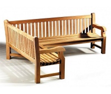 Лавочка скамья со спинкой 2400 х 690 мм от производителя Garden park bench 25