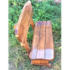 Лавка дерев'яна авторська 1000x500 із слебу в стилі Live Edge ручна робота від виробника Покровськ