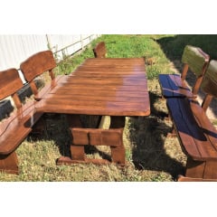 Лавка дерев'яна авторська 1000x500 із слебу в стилі Live Edge ручна робота від виробника Покровськ