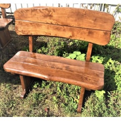 Лавка дерев'яна авторська 1000x500 із слебу в стилі Live Edge ручна робота від виробника Покровськ