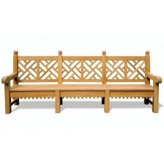 Лавочка скамья со спинкой 2750 х 500 мм от производителя Garden park bench 18