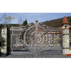 Кованые ворота распашные открытые 4х2 Киев