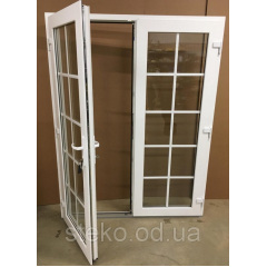 Двох-стулкові Пластикові вхідні двері Steko 1500x2050 Київ