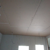 Монтаж гипсокартонного потолка прямого