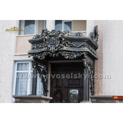Кованый козырек new над дверью с литыми элементами А5120 Киев