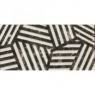 Керамічна плитка Casa Ceramica Casablanca Decor Geometry Dark 5005-HL-3 30x60 см
