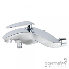 Настінний змішувач для ванни з душовим гарнітуром Clever Platinum Aude 97813 Хром Кропивницький