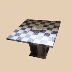 Шахматный стол из мрамора 800*800 мм Киев