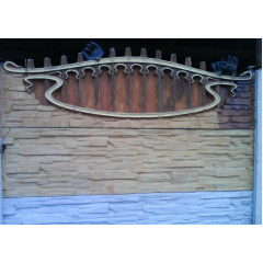 Забор декоративный железобетонный №10к Песчаник арочный 2х2 м Киев