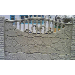 Забор декоративный железобетонный №1 Рваный камень 1,5х2 м Киев