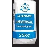 Клейова суміш для плит теплоізоляції SCANMIX UNIVERSAL ТЕПЛИЙ ДІМ 25 кг Київ