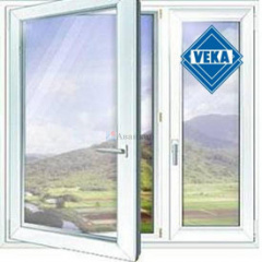Металопластикове вікно VEKA біле 1400*1500 Кропивницький