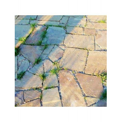 Тротуарный камень ALEX Group Песчаник 5 см желто-коричневый Ровно