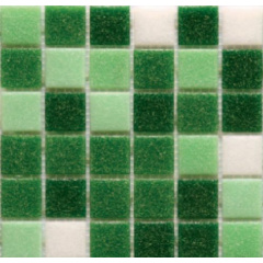 Мозаика стеклянная Stella di Mare R-MOS B1247424641 микс зеленый-5 на сетке 327х327 мм Киев