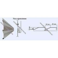 Сайдинг фасадний металевий ТермаSteel Корабельна дошка 226 мм Київ