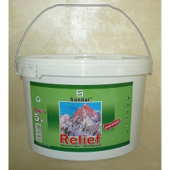 Фарба структурна акрилова SANDAL Reliefаkril 5 кг Полтава