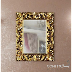 Декоративное зеркало для ванной комнаты Marsan Penelope 112 870x1120 золото Киев