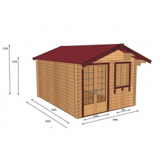 Будівництво дерев'яного будинку з профільованого бруса 6х4 м Одеса