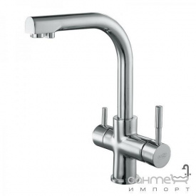 Смеситель для кухни с изливом для фильтрованной воды Blue Water Alabama хром