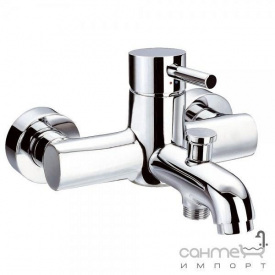 Настінний змішувач для ванни без душового гарнітура Clever Platinum Minami 97869 Хром